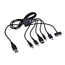 5-en-1 universal usb data cable de alimentación (para el iPod / NDS / PSP / GBA)
