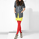 Long Sleeves Longline Zipper Women's Jackets(0104bc004-0497)
