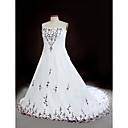 ERMELINDA - Vestido de Noiva em Organza (Tamanho Plus)