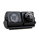 auto's voertuigen navigatie kompas bal met thermometer - instelbare hoek lp-503