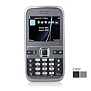 e72itv quad-band dual-kaart dual standby TV-functie zaklamp bar mobiele telefoon (2GB TF card en lederen case)