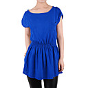 Short Sleeves Round Neckline Women's Dresses (1801BD002-0736)