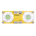 opvouwbare grote 2-fan gekanteld laptop cooling pad (usb powered)