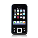 n9i scheda quad band dual dual java fotocamera bluetooth torcia elettrica tv mentale touch screen del telefono cellulare cover nera (2GB TF card) (sz0