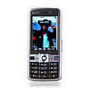 s3688 prezzo basso doppia scheda tri band metal cover bluetooth touch screen del telefono cellulare nero e argento (2GB TF card) (sz04581323)