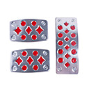 Slip-Proof Vehicle Gas-Brake-Clutch Pedals Kit (3-Piece Set)