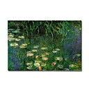 Handmade Painting Water Lilies Claude Monet Stretched Ready to Hang(0192-YCF102695)