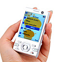 W995 JAVA Quad Band Dual Card Bluetooth Dual Camera FM TV Music Slide Cell Phone Silver (2GB TF Card)