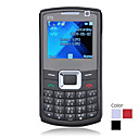 E73 Dual Card Quad Band Flashlight Metal Cover Touch Screen Cell Phone (2GB TF Card and Free Chargeable Leather Case)