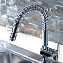 CLEARANCE -Single Handle Chrome Centerset Spring Kitchen Faucet (0634 -2236)
