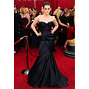 Kristin Stewart Trumpet/ Mermaid Sweetheart Sweep/ Brush Train Sleeveless Satin Classic Oscar Dress (FSL0712)