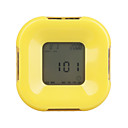 système de rotation calendrier induction d'alarme horloge thermomètre (en jaune)