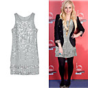 FASHION IDOL Style / Paillette Layers Sleeveless Dress / Women's Dresses (FF-1802BE205-0736)