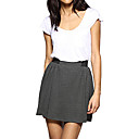 Pleated Elastic Banding Mini Skirt / Women's Skirts (FF-8201BE025-0497)