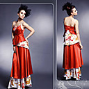 A-line Spaghetti Straps Asymetrical Sleeveless Elastic Silk-like Satin/ Elastic Satin Quick Delivery Dress (OFGH476)