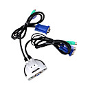 2 stuks kvm kabels toetsenbord muis video 3in1 kabels schakelaar (smq4837)