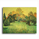Stretched Canvas Handmade Sunny Day,Arles Painting by Vincent Van Gogh  0192-YCF103196