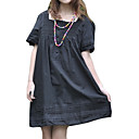 Cotton / Lace Short Sleeves Square Neckline Dress / Women's Maternity Wear (FF-1802BF008-0736)