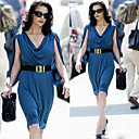 FASHION IDOLS Style / Unique Sleeves Draped Cowl Neck Dress / Women's Dresses (FF-1801BF014-0789)