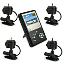 USB 2.0 Portable 2.4GHz 4 Channel Wireless LCD Monitor Receiver Security CCTV 1/3Inch 2.4GHz Wireless CMOS Camera