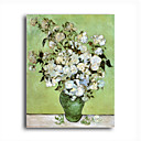 Stretched Canvas Handmade A Vase of Roses,c.1890 Painting by Vincent Van Gogh 0192-YCF103162
