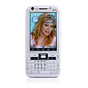 E73 JAVA WIFI Quad Band Dual Card Dual Camera TV FM Bluetooth  3.0 Inch Touch Screen Cell Phone White(2GB TF Card)