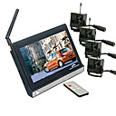 2.4ghz 4 canaux CCTV moniteur sans fil récepteur AV (wrc840-4wcm712)