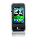 D6i WiFi TV Optical Mouse Dual Card Quad Band 3.0 Inch Touch Screen Cell Phone Silver(2GB TF Card)