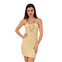 vestido sin tirantes halter una línea / vestidos de mujer (ff-1801bd001-0739)