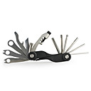 Chromed Steel Bicycle Repair Tool Kit (15-Tool Set)