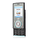 x3 dual card quad-band dual camera flitser java mini-glijbaan mobiele telefoon zwart