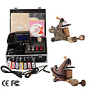 Damascus Hand-made 2 Tattoo Machines Kit with Superior LED Power Supply