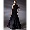 Taffeta Trumpet/ Mermaid One Shoulder Floor-length Evening Dress