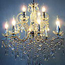 Iron Chrome 12-light Crystal Chandelier (1048-NT5829-12)