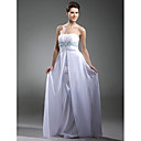 Sheath/ Column Strapless Floor-length Chiffon Evening Dress