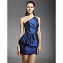 Taffeta Sheath/ Column One Shoulder Short/Mini Beaded Cocktail Dress inspired by Grammy