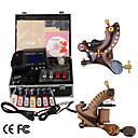 Damascus Hand-made 2 Tattoo Machines Kit with Superior LED Power Supply + Free Adaptor