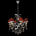 Iron Chrome 6-light Crystal Ceiling Light with Lamp Cover (1048-NT9612-6)