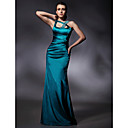 Trumpet/Mermaid Floor-length Sleeveless Stretch Satin Evening Dress