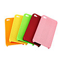 Silicone Protective Case for iPhone 4 - Grid (5 Colors Per Pack)