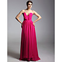 Chiffon Sheath/Column Sweetheart Floor-length Evening Dress inspired by Ginnifer Goodwin at Emmy Award