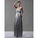 Empire Strapless Floor-length Charmeuse Bridesmaid/ Wedding Party Dress