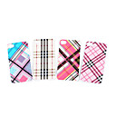 Silicone Protective Case for iPhone 4 - Grid (4 Colors Per Pack)