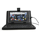 Protective Leather Keyboard Case for 7 inch Tablet PC (MiniUSB Port)