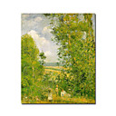 Stretched Handmade Camille Pissarro  Painting (0192-YCF10393)