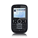 F110 qwerty tv java banda cuádruple doble tarjeta de teléfono celular negro