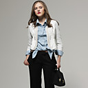 Woven Splicing Knit Three-quarters Sleeves Jacket / Womens Jackets (FF-A-BK0997029)