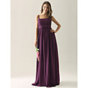 Empire Sheath/Column Spaghetti Straps Floor-length Chiffon Bridesmaid/ Wedding Party Dress
