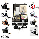 kit de tatouage pro 8 power tip canons aiguilles d'alimentation en encre la peau (ly295)