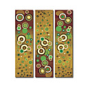 Stretched 3-pc Handmade Abstract Painting Set (0192-YCF103963)